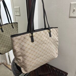Ralph Lauren Cream and Brown Tote Bag